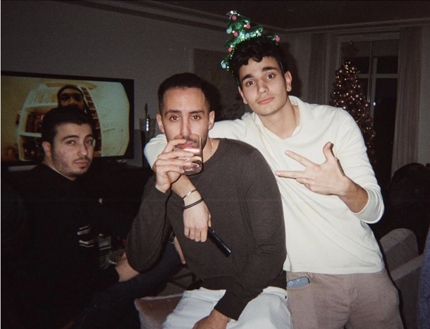 Friends at a festive gathering