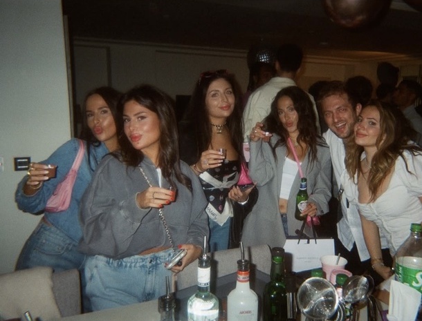 A candid group photograph