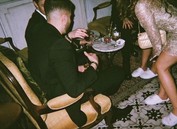 Friends around a small table